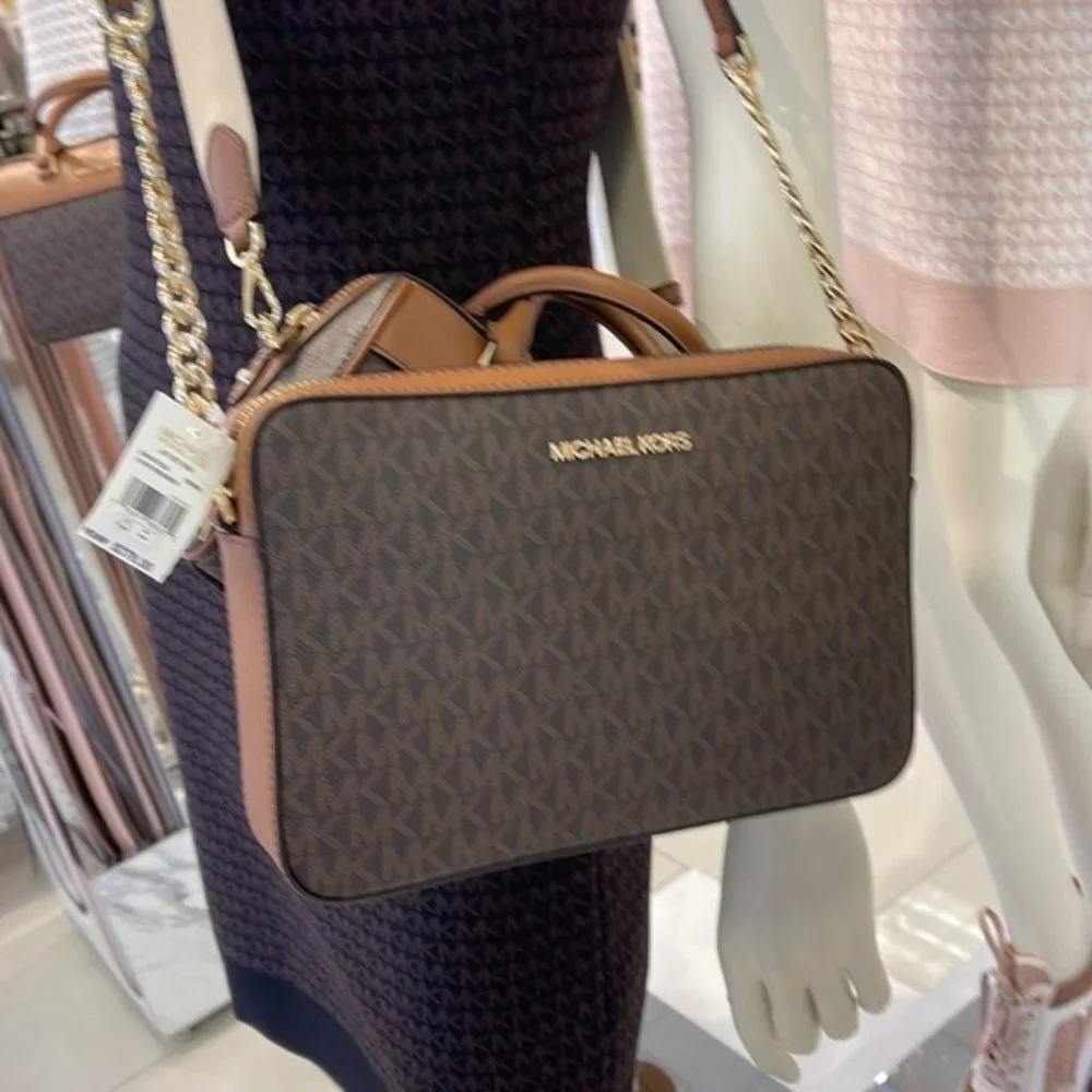 Michael Kors large Jet Set Item EW Crossbody Brown